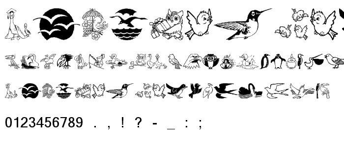 BirdArt font