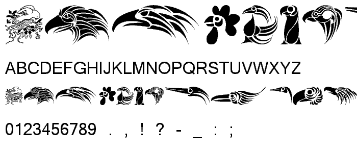 Birdies font