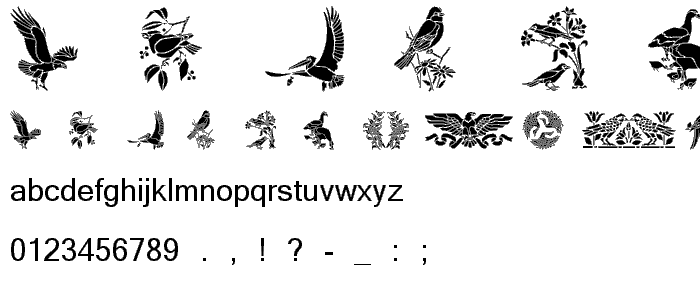 BirdsOne font