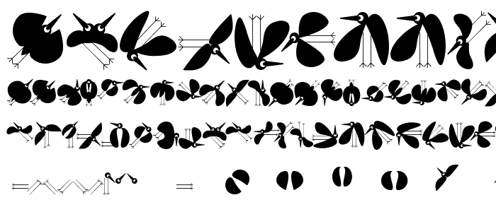 BirdsToolbox font