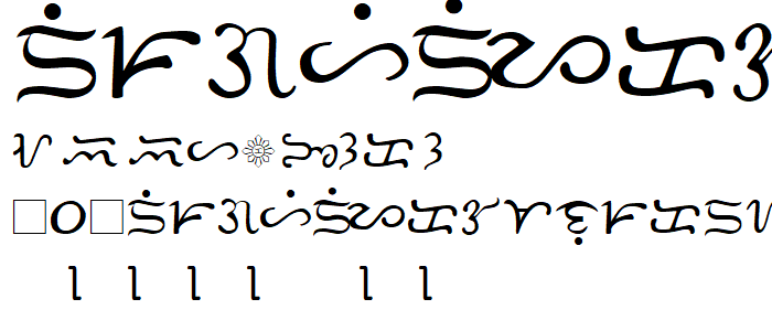 Bisaya 1880 font