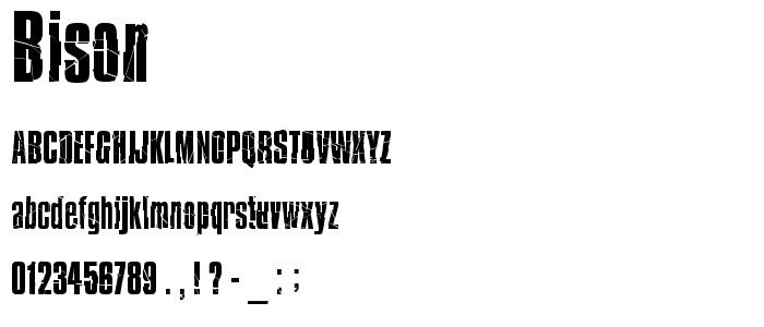 Bison font