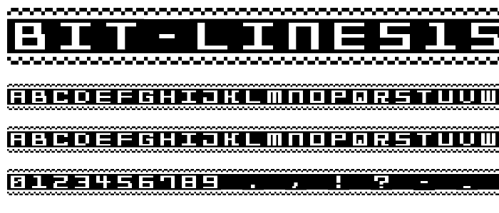 Bit Lines15 (sRB) font