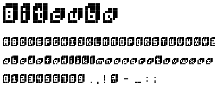 BitCube font