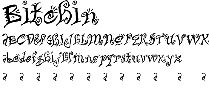 Bitchin font