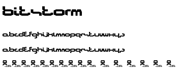 Bitstorm font