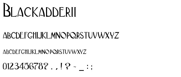BlackAdderII font