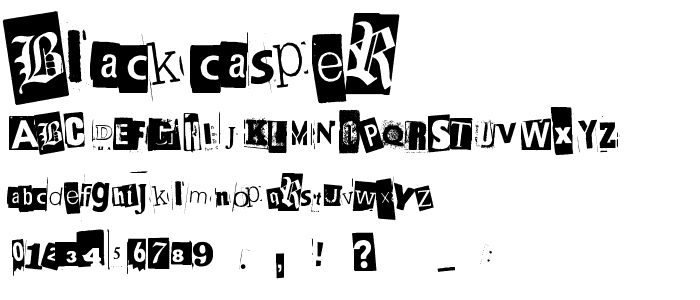 BlackCasper font