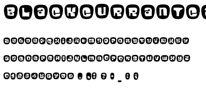 BlackcurrantCameo font