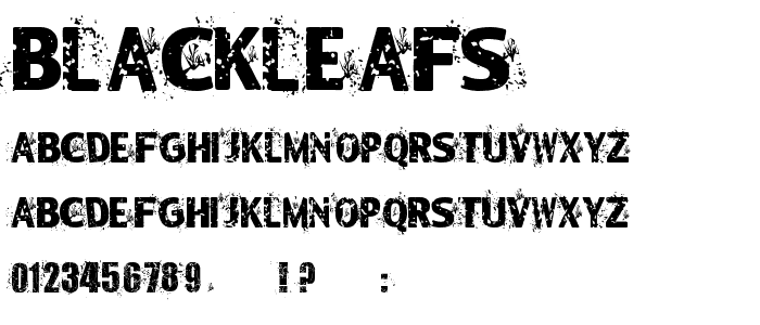 Blackleafs font