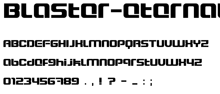 Blaster Eternal font