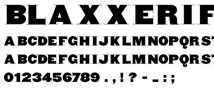 BlaxxerifaBeta font