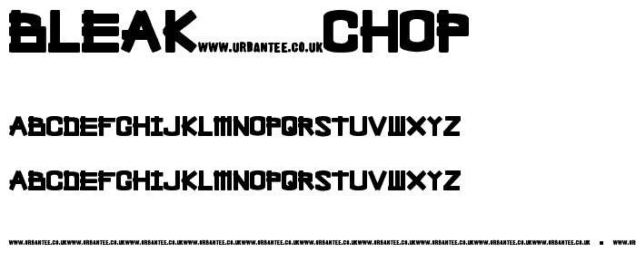 Bleak Chop font