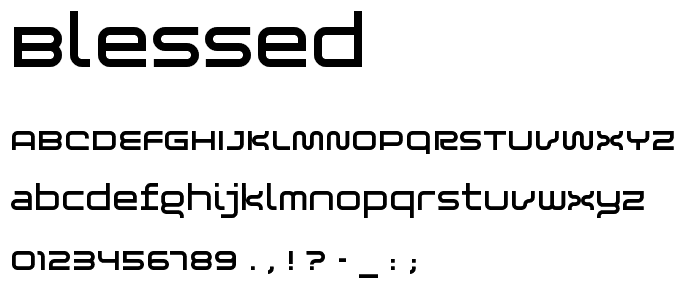 Blessed font