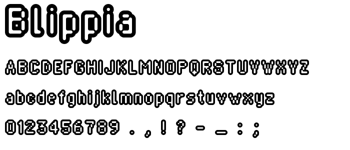 Blippia font