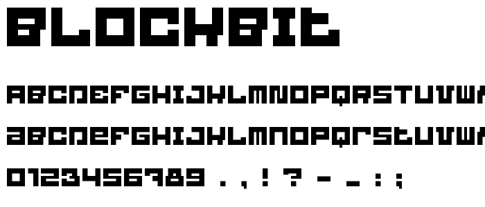 BlockBit font