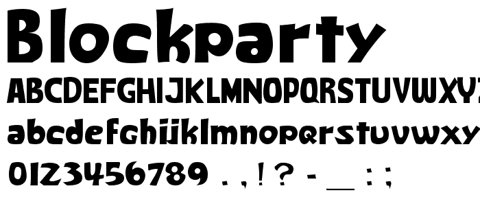 BlockParty font