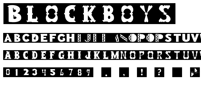 Blockboys font