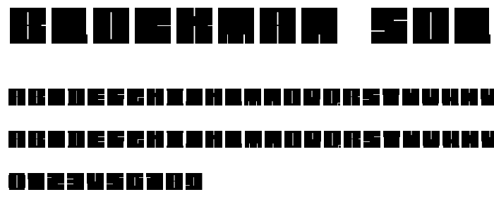Blockman-solid font