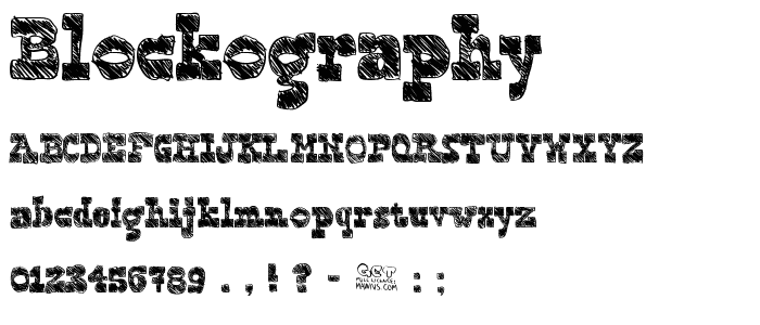 Blockography font