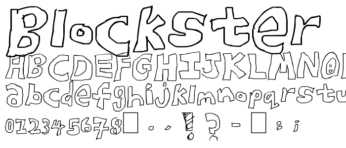 Blockster font