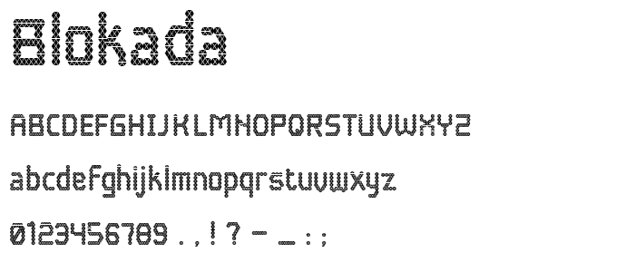 Blokada font