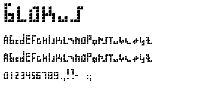 Blokus font