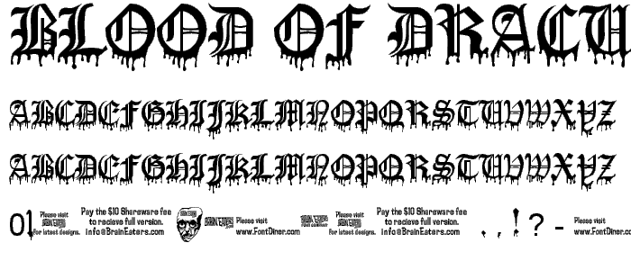 Blood Of DraculaSW font