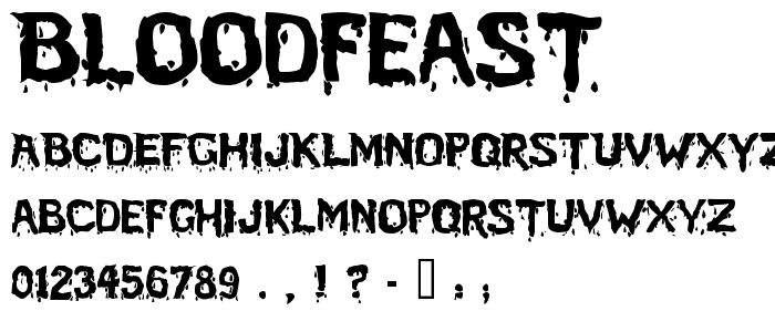 BloodFeast font
