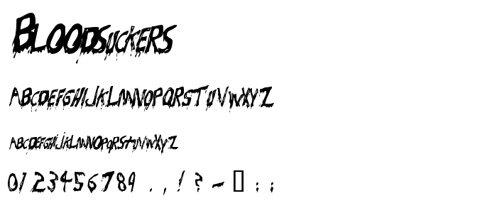 Bloodsuckers font