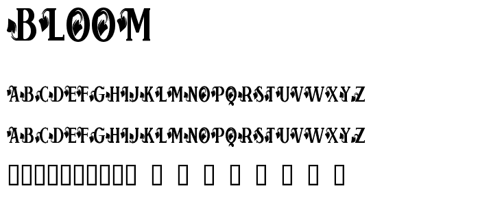 Bloom font