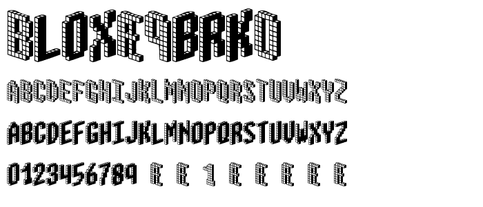 Blox (BRK) font