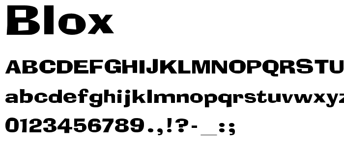 Blox font
