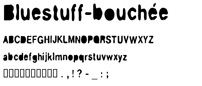 BlueStuff Bouchée font