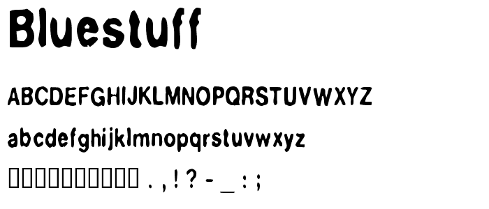 BlueStuff font