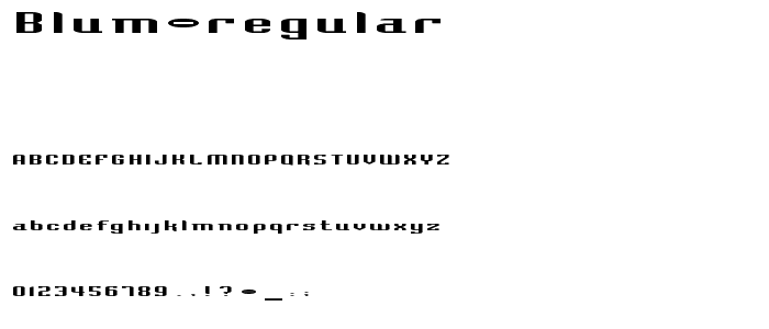 Blum Regular font
