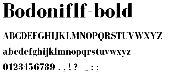 BodoniFLF-Bold font