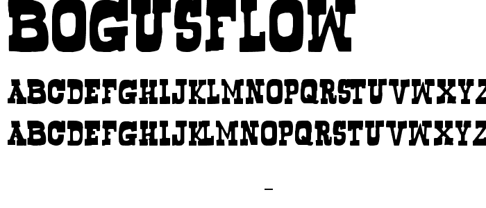 Bogusflow font