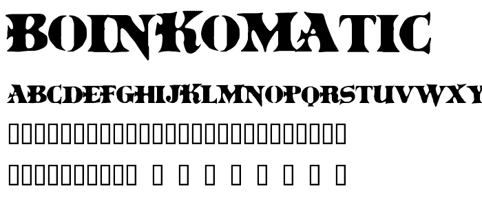 BoinkoMatic font