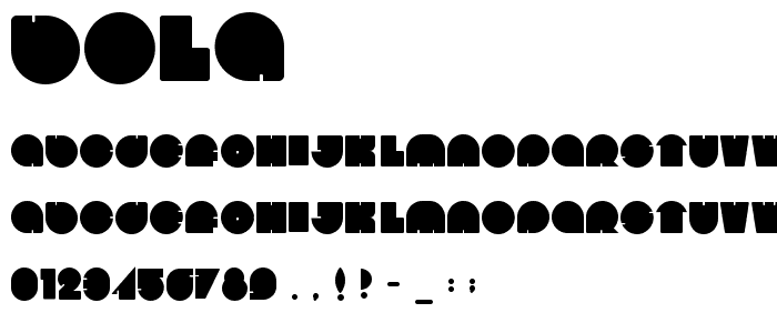 Bola font