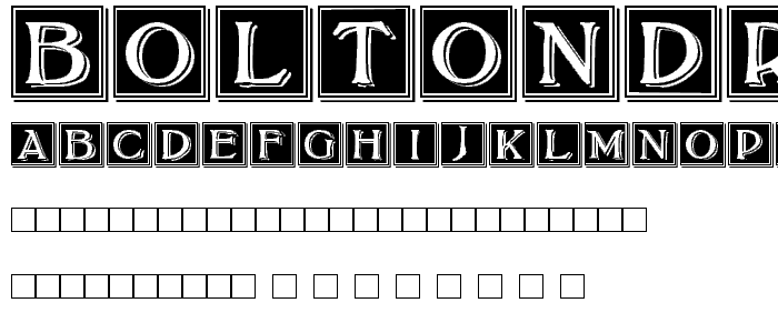 BoltonDropCaps font