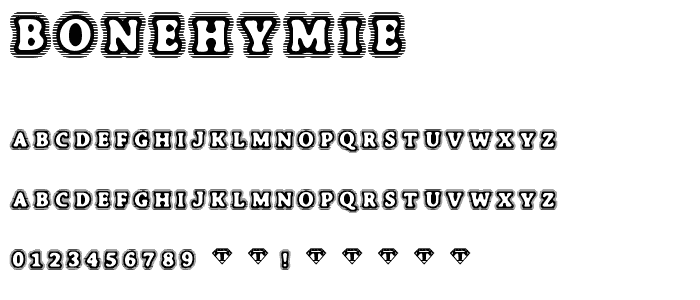 BoneHymie font