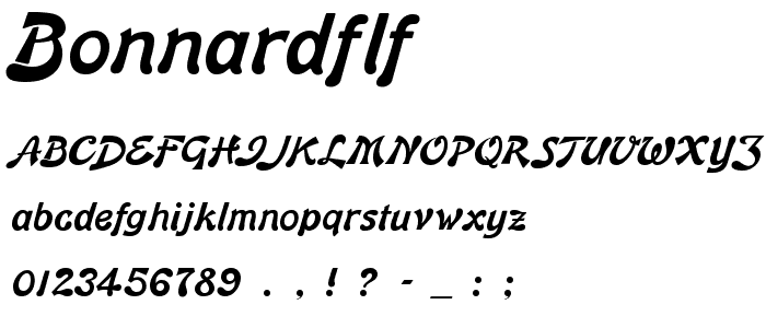 BonnardFLF font
