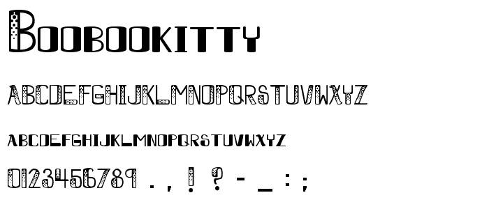 BooBooKitty font