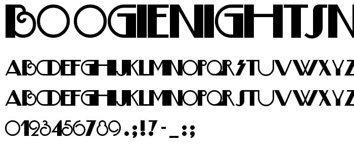 BoogieNightsNF font