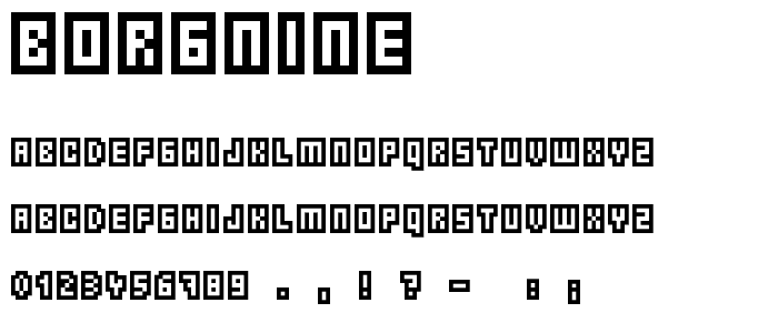 Borgnine font