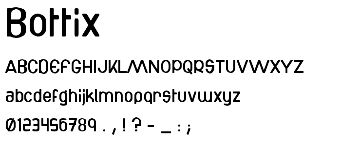 Bottix font