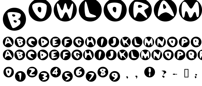 BowlORama font