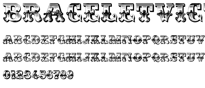 BraceletVictorian font