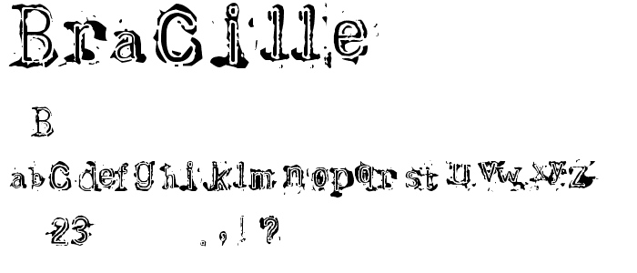 Bracille font